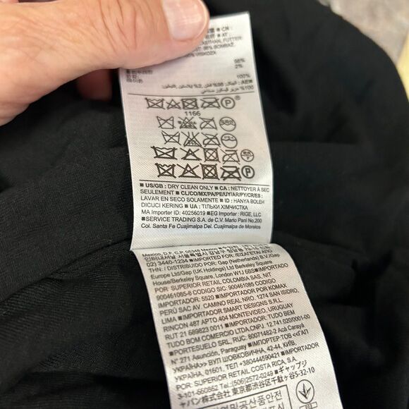 Banana Republic Black Ivory Striped Eyelet Sleeveless Fit & Flare Dress Size 4 - Picture 11 of 14